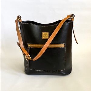 Dooney & Bourke Black Ridley Crossbody Bucket Bag